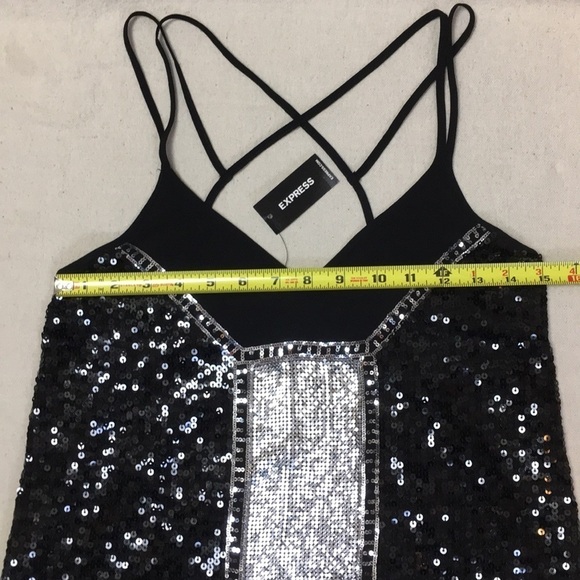 Express sequin embellished strappy Back tank - Picture 4 of 11